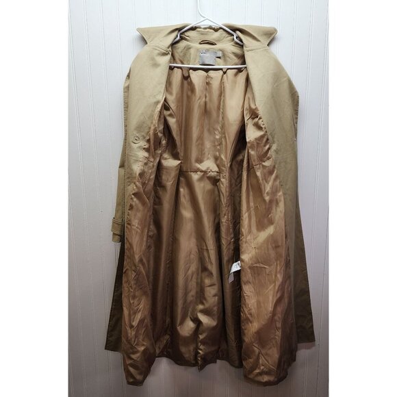 ASOS Beige Trench Coat With Belted Waist & Double-Breasted Button Closure - Picture 6 of 13